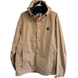 Dutch Bros Women’s LARGE Tan Windbreaker Jacket BRAND NEW IN PACKAGE DB 1992